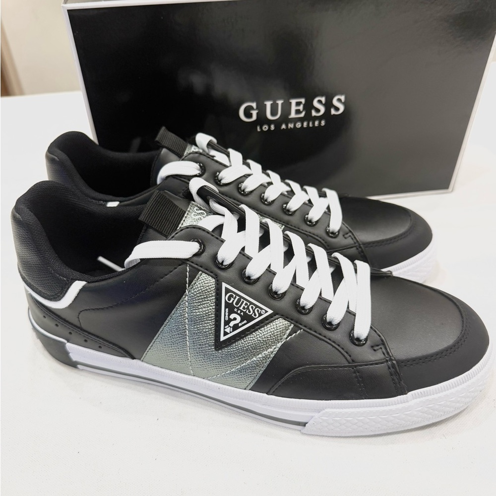 GUESS MENS SHOES STITCH COLOR BLACK 001